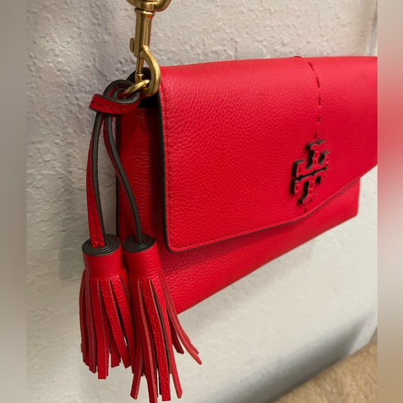 Tory Burch Handbags - Red Tory Burch McGraw Crossbody Purse